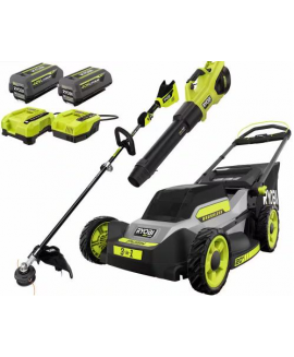 Ryobi 40V HP Brushless 20 in. Electric Battery Walk Behind Self-Propelled Mower w/Blower (2) Batteries/chargers #RY401180-2X 