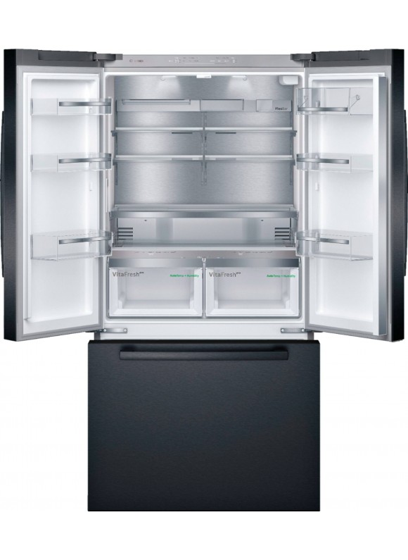 - 800 Series 21 Cu. ft. French Door Counter-depth Refrigerator - Black Stainless Steel