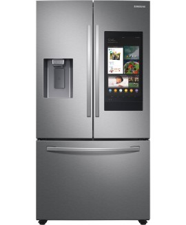 Samsung - Family Hub 26.5 Cu. ft. French Door Refrigerator - Stainless Steel 