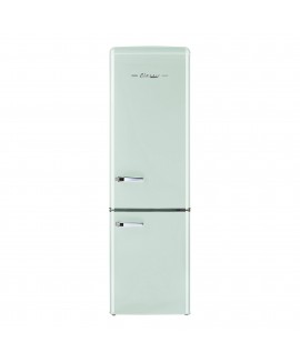 Unique Appliances UGP-275L AC Classic Retro 22 inch Wide 8.7 Cu. ft. Energy Star Certified Bottom Freezer Refrigerator with Wine Rack Summer Mint 