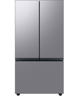 Samsung - Bespoke 30 Cu. ft 3-Door French Door Refrigerator with AutoFill Water Pitcher - Stainless Steel 