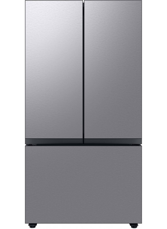 Samsung - Bespoke 30 Cu. ft 3-Door French Door Refrigerator with AutoFill Water Pitcher - Stainless Steel
