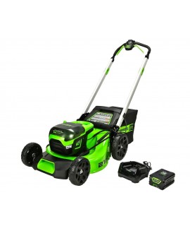 Greenworks Pro 21 in. 60V Battery Cordless Push Lawn Mower with 5.0 Ah Battery and Charger 